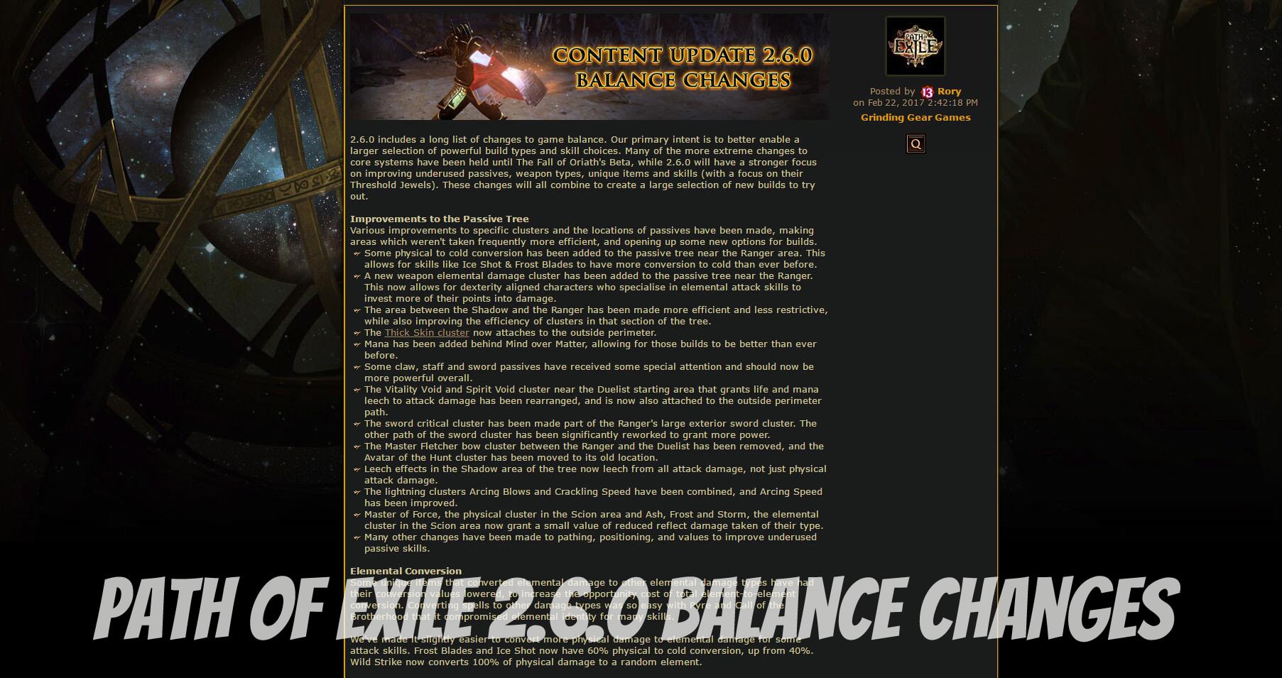 Path Of Exile 2.6.0 Balance Changes